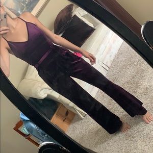 ✨ beautiful purple velvet jumpsuit ✨